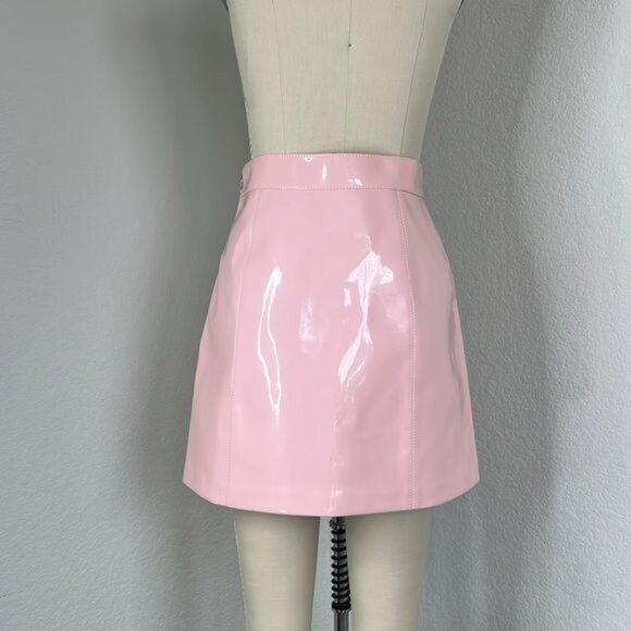 Emilio Pucci Patent Leather Mini Skirt Pink - Picture 7 of 15